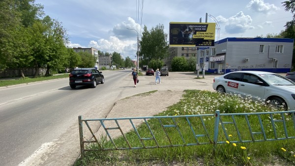 Краснокамск, Энтузиастов-Коммунистическая, билборд (щит 3х6)