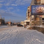 Реклама Триколор на призматроне в г.Березники, Пермский край