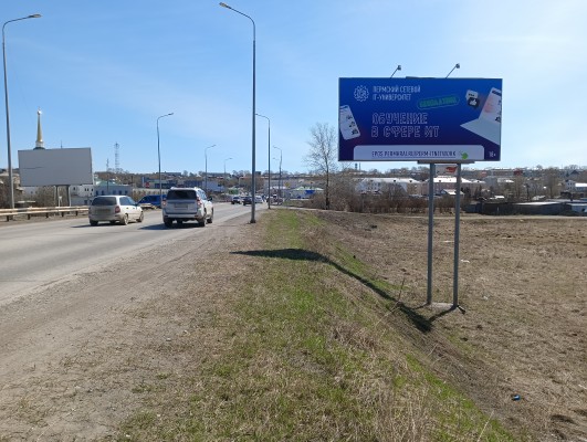 Соликамск, Всеобуча-Заречная (слева 1), билборд (щит 3х6)